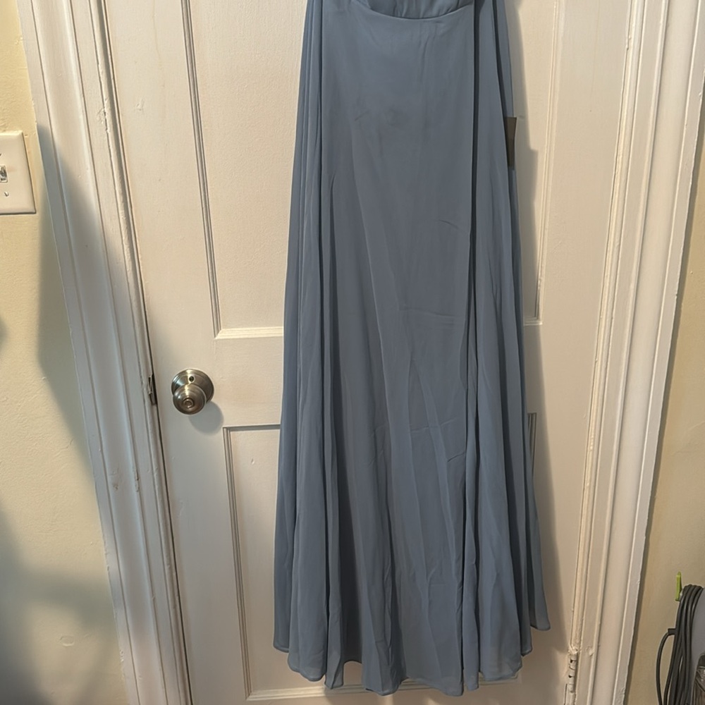 Steel blue maxi dress - Picture 2 of 5